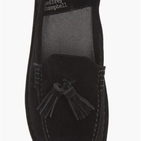 Jeffrey Campbell Tassel Mule Black Soft Suede NEW no box - Picture 3 of 10